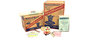 Packing supplies and moving boxes of MiniMovers