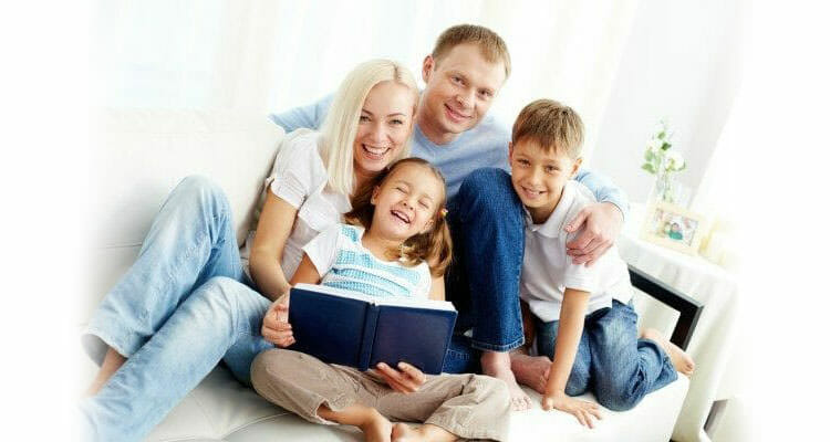 family spending time together