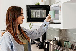 Small microwave for dorm